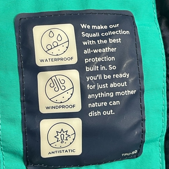 Lands end girl squall fleece lined waterproof insulated jacket. Size-S (7-8) - Picture 6 of 8